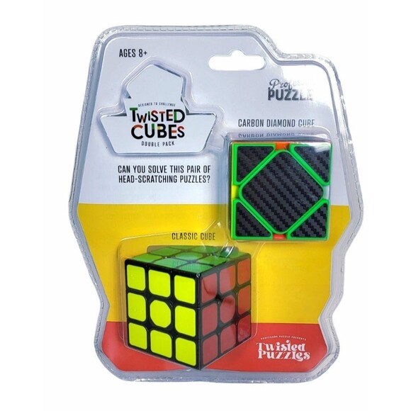 Professor Puzzle Twisted Cubes - Carbon And Classic Cubes Rubiks - Picture 1 of 4